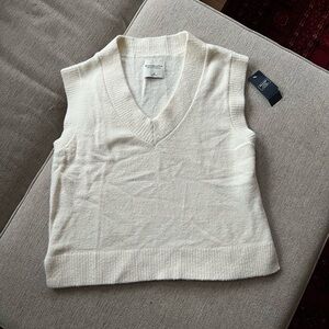 Abercrombie & Fitch Soft Cream Knit Vest